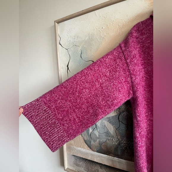 CHUFY Forever Patagonia Merino Wool Pullover Purple Thick Hooded Sweater - Picture 5 of 14